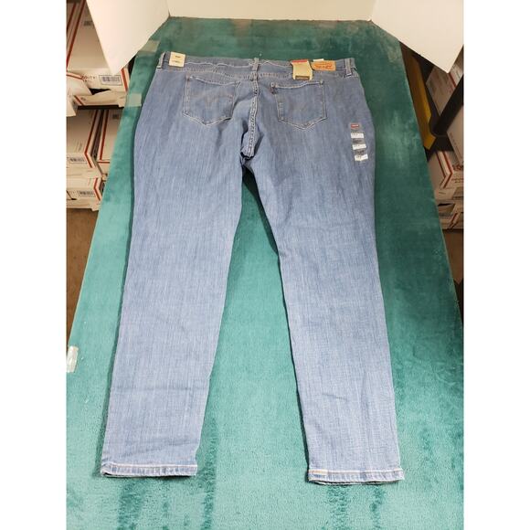 Levis 721 Jeans Size 22 W Womens Blue Pants Stretch Denim High Rise Skinny NWT - Picture 11 of 16